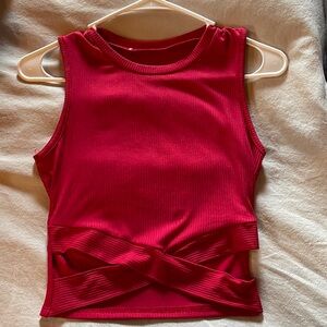 Red Crop Top NWOT